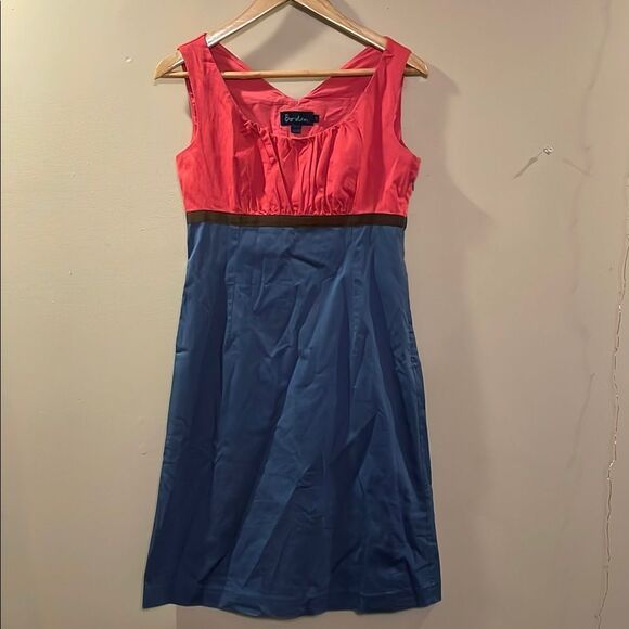 Elegant Boden Two-Tone Sleeveless Dress - Picture 1 of 11
